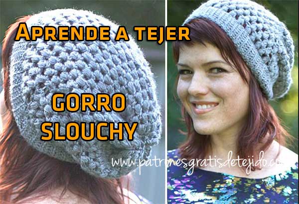 CURSO ONLINE CROCHET GRATIS: Aprende a tejer una boina caida ...