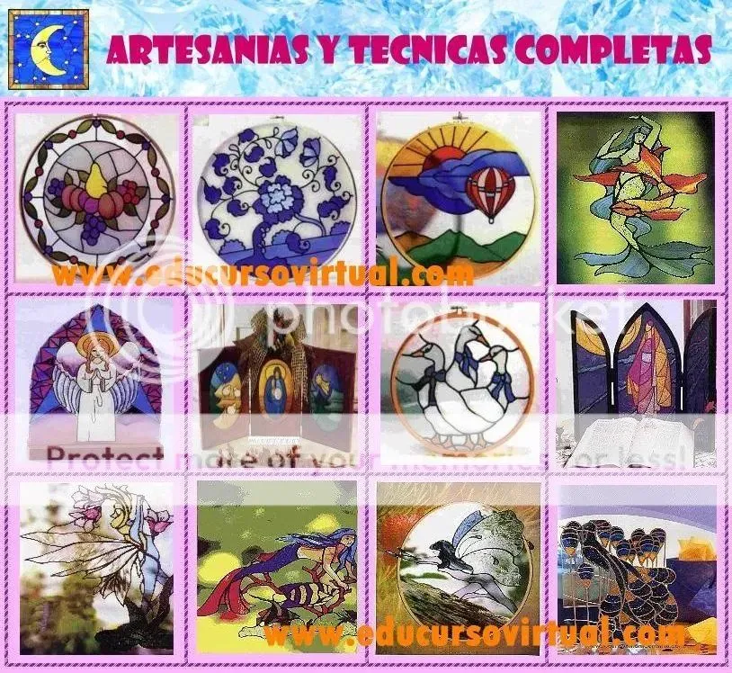 Curso Como Hacer Vitrales Artesanales Falso Vitral Manualidades con Vidrio | easycursovirtuals Curso Como Hacer Vitrales Artesanales Falso Vitral Manualidades con Vidrio | easycursovirtuals