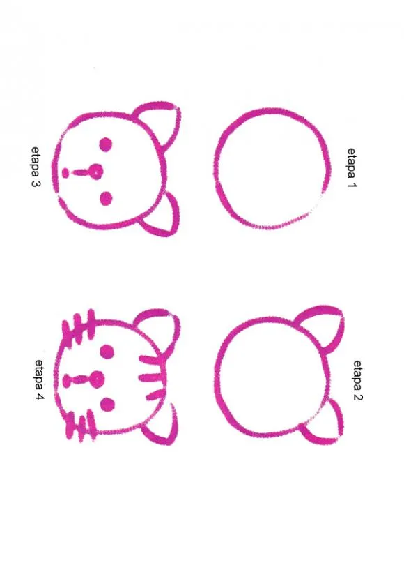 Cara de gato dibujo - Imagui