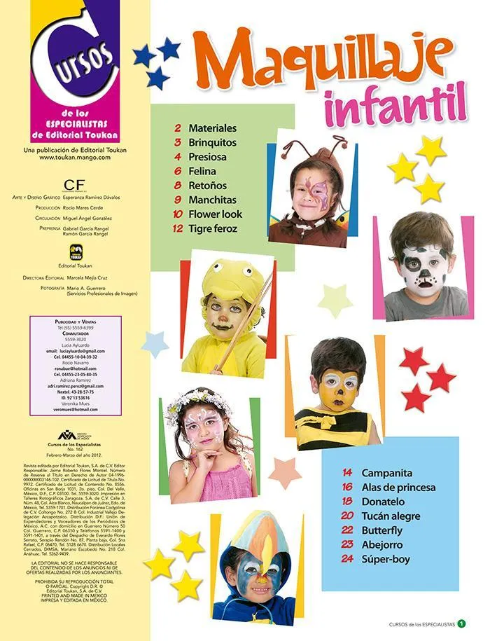 Cursos de los Especialistas 162 - Pinta caritas maquillaje infantil - -  Tejemania