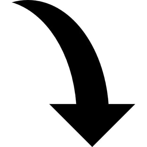 Curva de flecha hacia abajo | Descargar Iconos gratis Curva de flecha hacia abajo | Descargar Iconos gratis