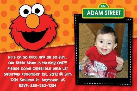 Custom Elmo Inspired Birthday Party por HeathersCreations11 en Etsy