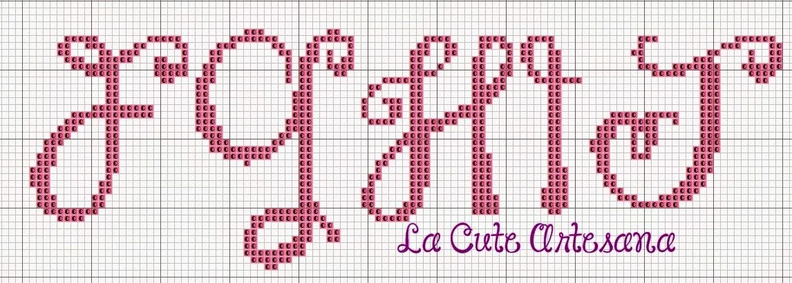 La Cute Artesana: Punto de Cruz: ABC JANDA HAPPY DAY 40 PUNTOS ... La Cute Artesana: Punto de Cruz: ABC JANDA HAPPY DAY 40 PUNTOS ...