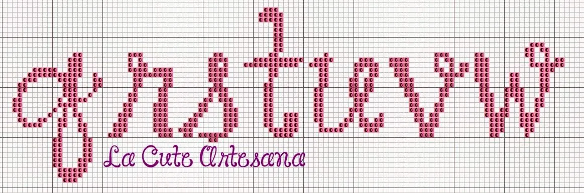 La Cute Artesana: Punto de Cruz: abc janda happy day minusculas La Cute Artesana: Punto de Cruz: abc janda happy day minusculas