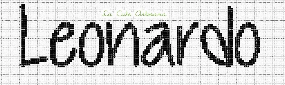 La Cute Artesana: Punto de Cruz: Leonardo en punto de cruz La Cute Artesana: Punto de Cruz: Leonardo en punto de cruz