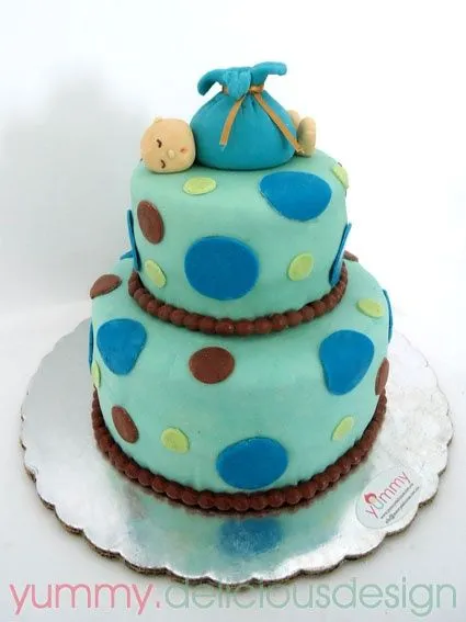 Cute Cake for boy's Baby Shower Pastel para Baby Shower de niño ...