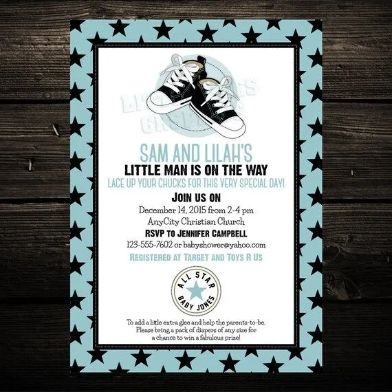 Cute Converse Style Baby Shoes Baby Shower by LittleBeesGraphics Cute Converse Style Baby Shoes Baby Shower by LittleBeesGraphics