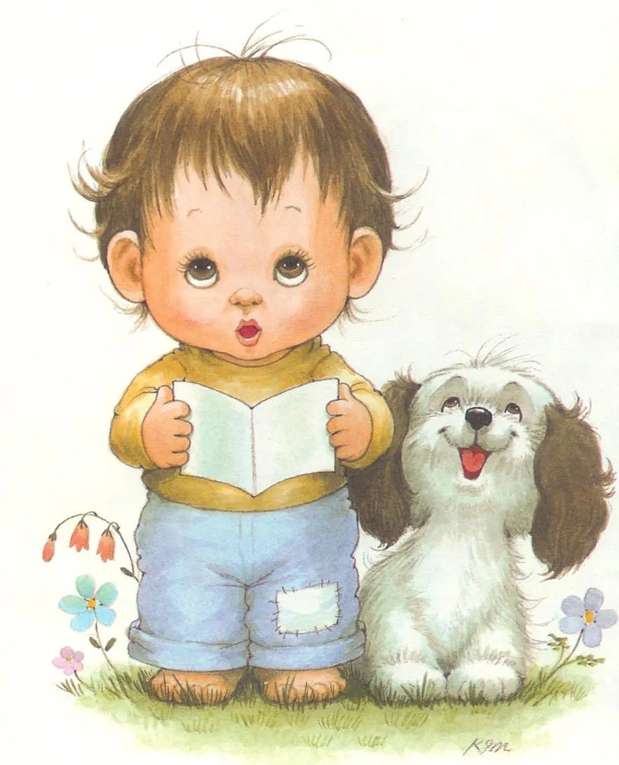 cute ilustraciones de bebes y ninos clic para ampliar