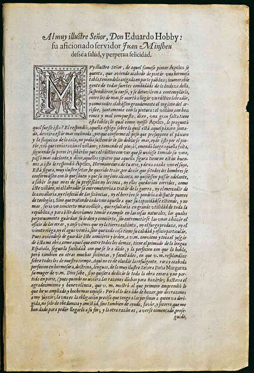 CVC. «Diálogos» de John Minsheu (Pleasant and Delightfull ...