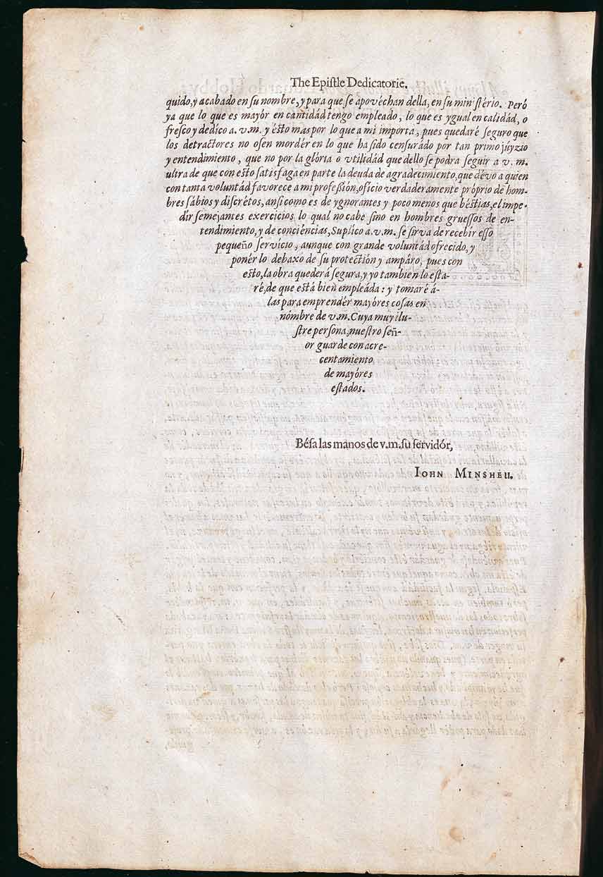 CVC. «Diálogos» de John Minsheu (Pleasant and Delightfull ...