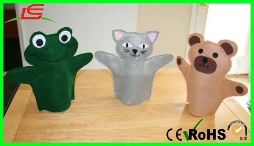 Le D201 rana, Perro y gato sintió animales marioneta de mano ... Le D201 rana, Perro y gato sintió animales marioneta de mano ...