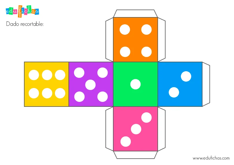 Dados recortables. Plantillas gratis. Recursos educativos. | Plantillas gratis, Preescolar espacial, Actividades de alfabetización Dados recortables. Plantillas gratis. Recursos educativos. | Plantillas gratis, Preescolar espacial, Actividades de alfabetización