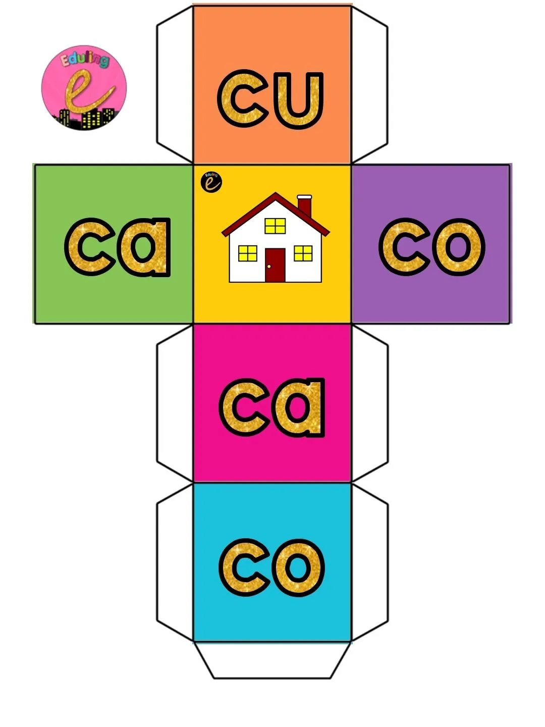 Dados Silábicos | Materiales Educativos para Maestras Dados Silábicos | Materiales Educativos para Maestras