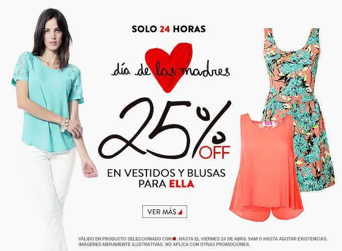 Dafiti: 25% de Descuento en Vestidos y Blusas | Oferta Descuentos