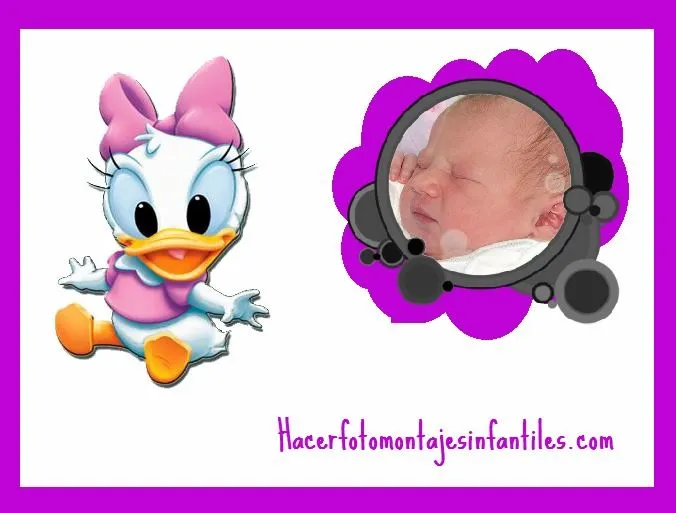 Fotomontaje de Daisy Baby | Fotomontajes infantiles Fotomontaje de Daisy Baby | Fotomontajes infantiles