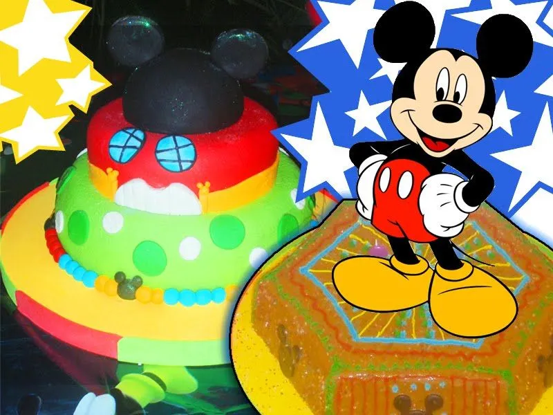 tortas decoradas con motivos de dibujos animados para ninos