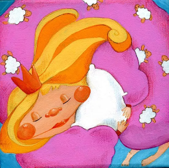 dama de las cucharas: Shsssss... La Princesa está durmiendo... z Z