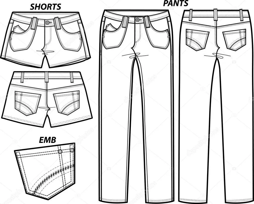 Dama de la moda los pantalones y pantalones cortos conjunto ...
