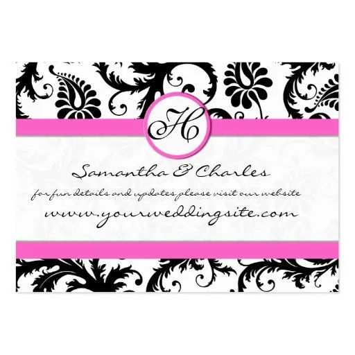 Damasco blanco y negro floral con el borde rosado plantilla de ... Damasco blanco y negro floral con el borde rosado plantilla de ...