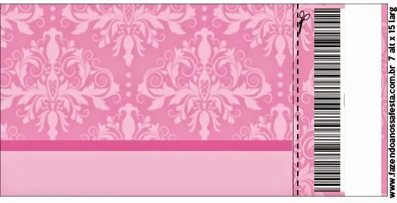 Damascos Rosa: Invitaciones para Imprimir Gratis. | Ideas y ...