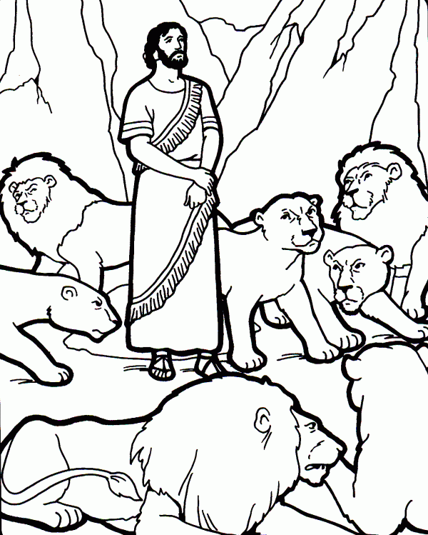 Daniel And The Lions Den Coloring Page Printable - Printable Word Searches Daniel And The Lions Den Coloring Page Printable - Printable Word Searches