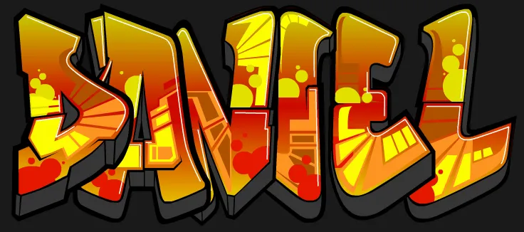 Imágenes de graffitis de Daniel - Imagui