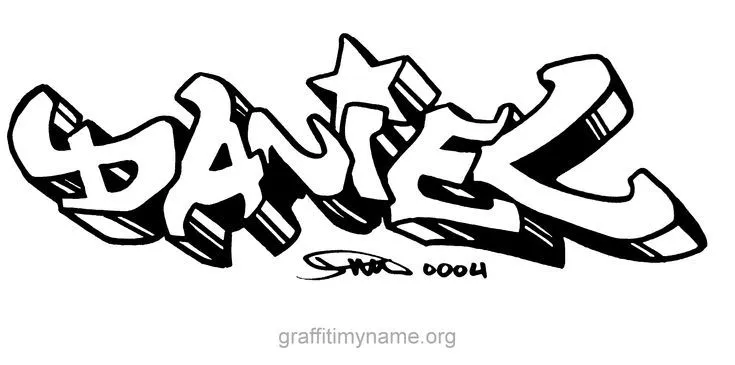 daniel" - A graffiti peice of the name "daniel" | Kids | Pinterest ...