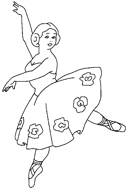 Danza animada para colorear - Imagui