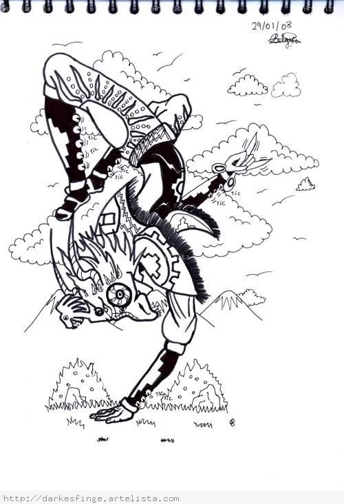 Danzante de tijeras dibujo - Imagui