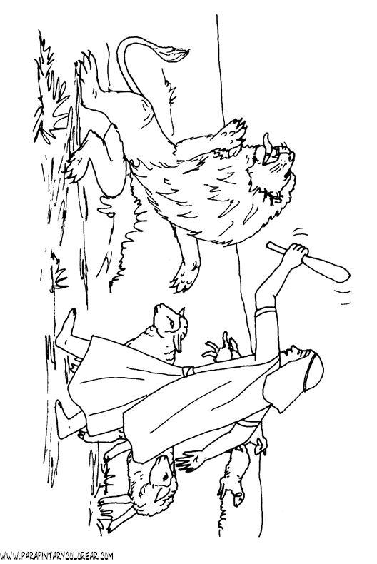 david de la biblia Colouring Pages