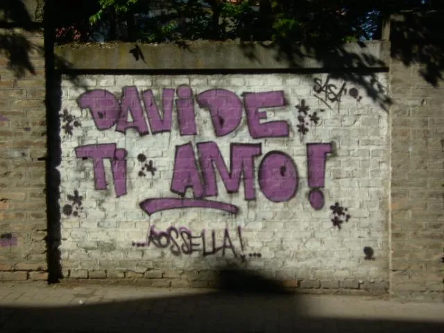 Davide ti amo... | amore gridato sui muri - (scritte sui muri) Davide ti amo... | amore gridato sui muri - (scritte sui muri)