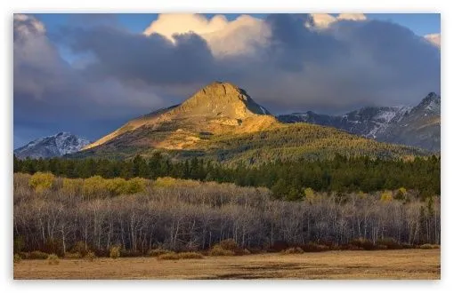 Dawn On The Rocky Mountain Front Ranges Of Glacier National Park ...