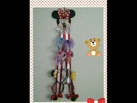 DAY Como Hacer Colgador de moños de niña de minnie mouse - YouTube DAY Como Hacer Colgador de moños de niña de minnie mouse - YouTube