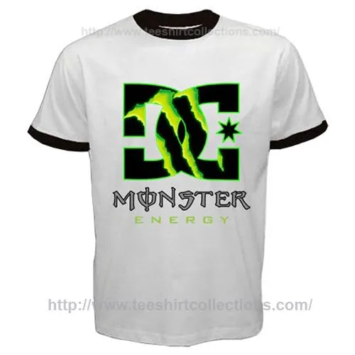 DC Monster Energy DC Shoes Logo Mascot Icon Symbol Ringer T-Shirt ... DC Monster Energy DC Shoes Logo Mascot Icon Symbol Ringer T-Shirt ...