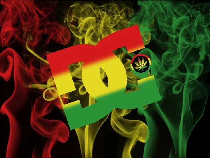 DC Shoes Rasta Logo in Black Wallpaper HD Desktop High Quality ...