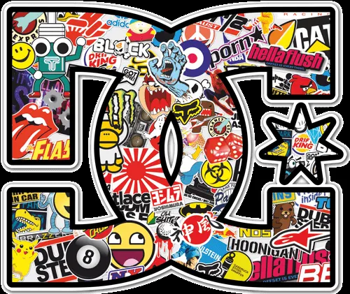 DC stickers originales de la marca de moda- Teleadhesivo