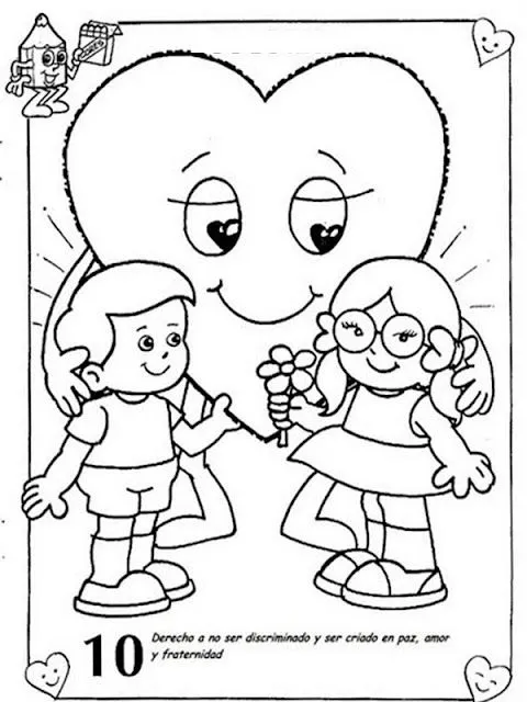 Derechos y deberes de los niños para dibujar - Imagui