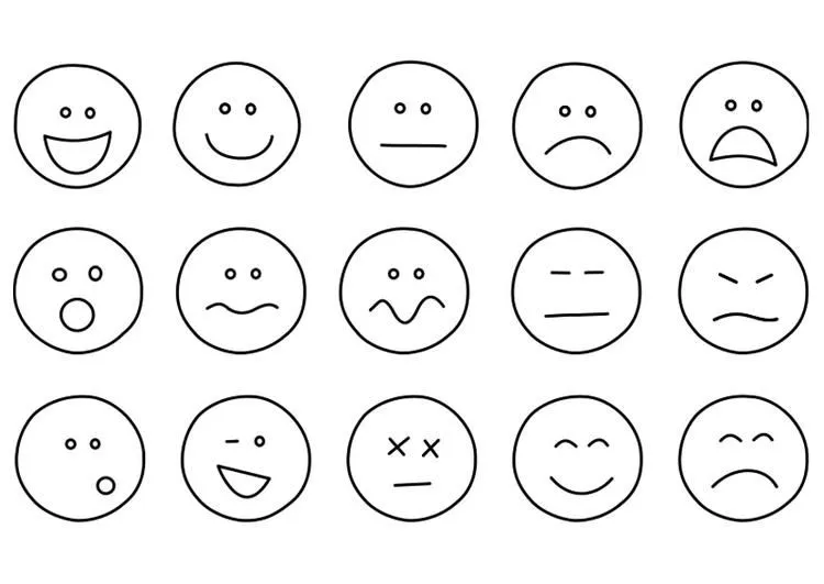 Dibujos de caritas con emociones para colorear - Imagui Dibujos de caritas con emociones para colorear - Imagui