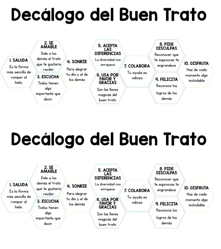 Decalogo para Colorear | PDF