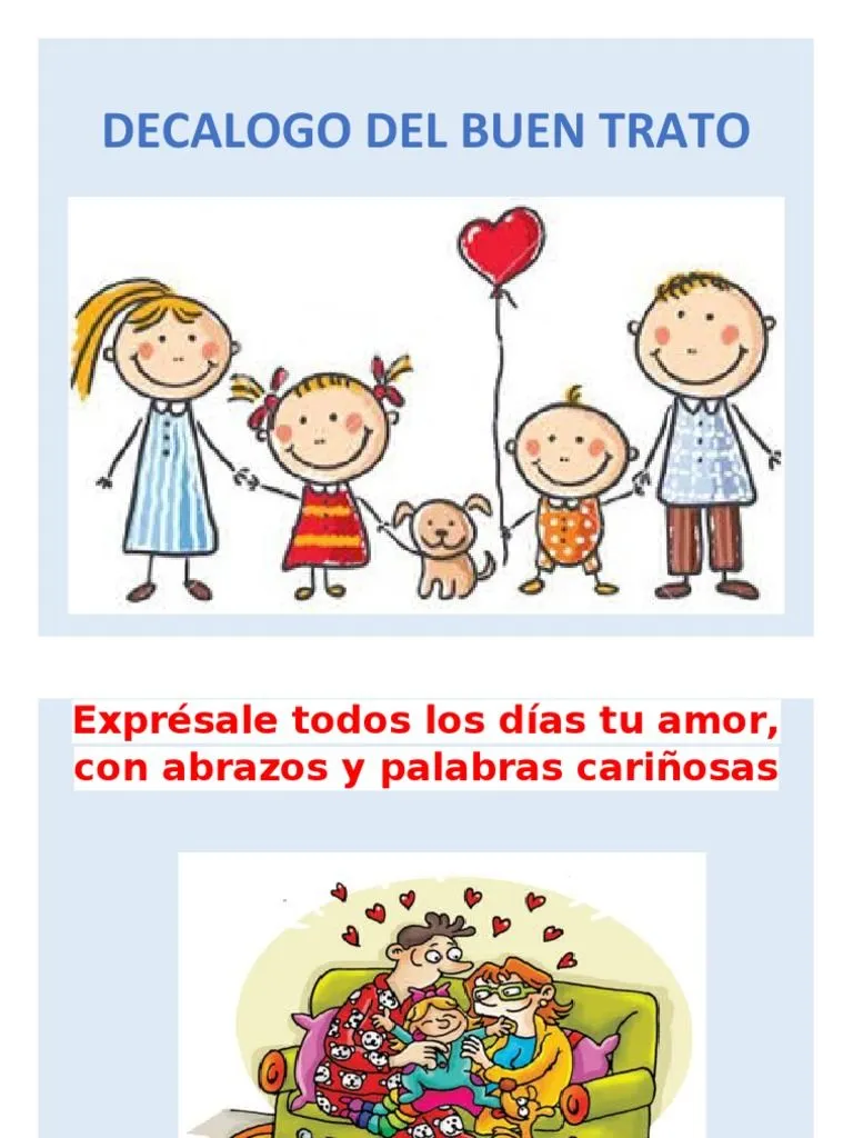 Decalogo Buen Trato Familia | PDF