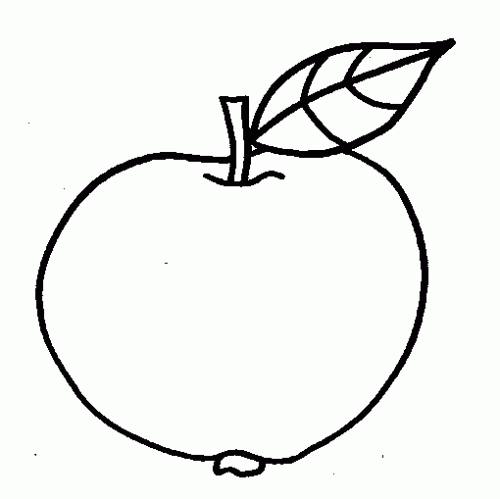 Dibujo de Manzana para colorear. Dibujos infantiles de Manzana ... Dibujo de Manzana para colorear. Dibujos infantiles de Manzana ...