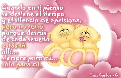 Imagenes de ositos con poemas de amor - Imagui