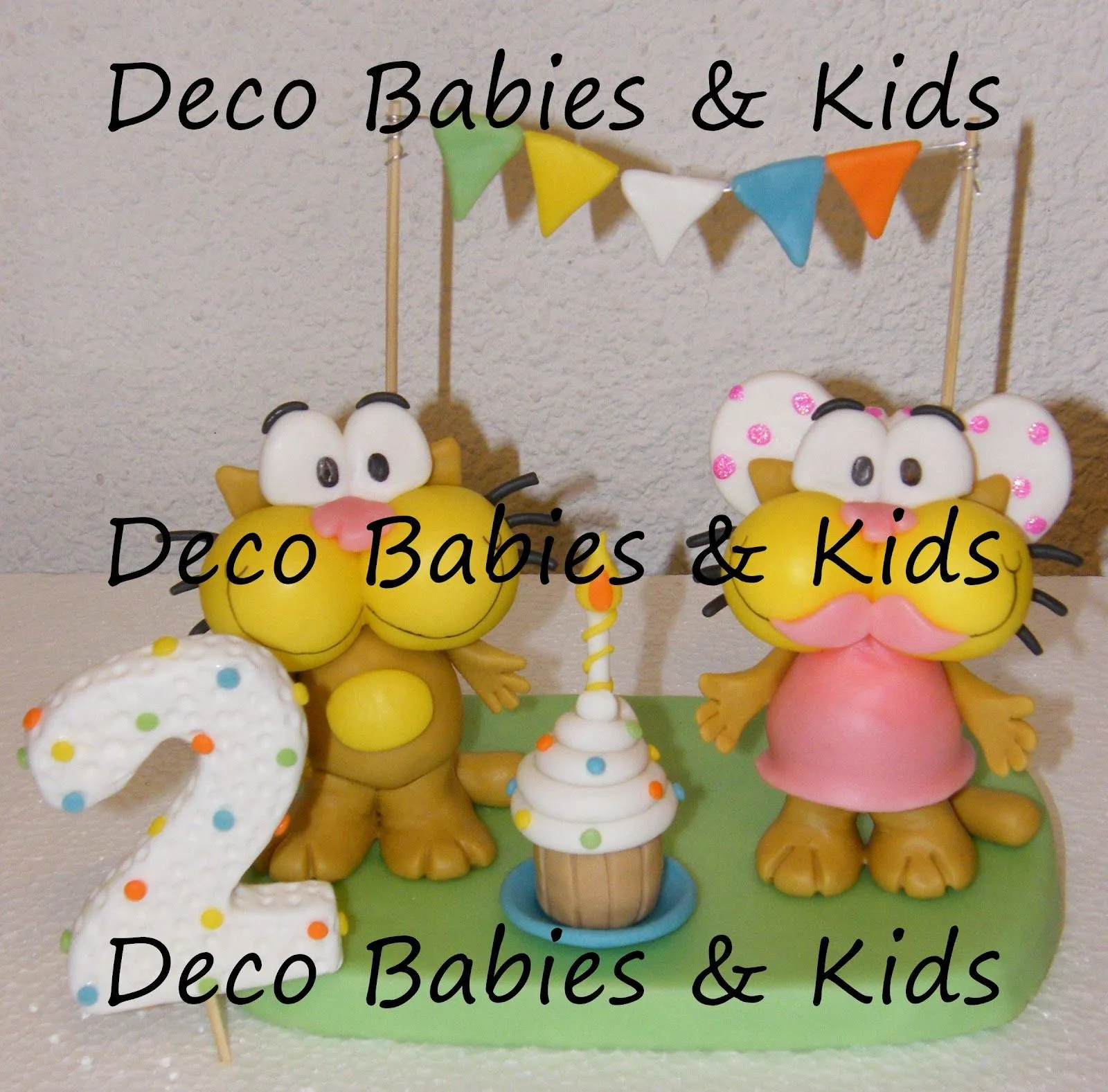 Deco Babies & Kids: Adorno para tortas Gaturro y Agatha