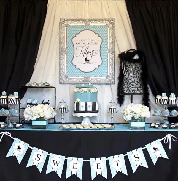 Breakfast {With} At Tiffany's Baby Shower Decorations Planning Ideas Breakfast {With} At Tiffany's Baby Shower Decorations Planning Ideas