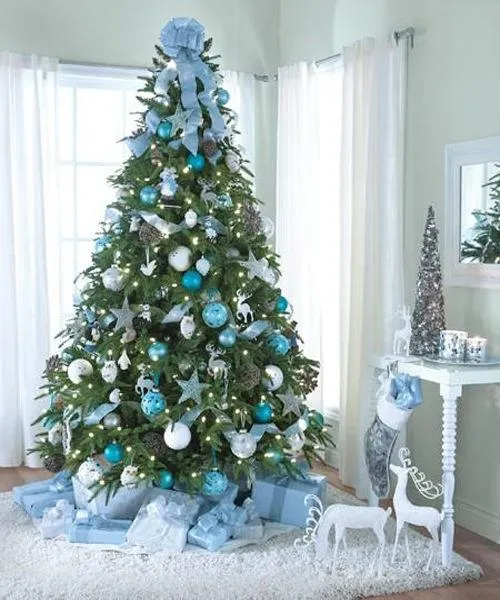Arbolitos de navidad decorados con malla modernos - Imagui Arbolitos de navidad decorados con malla modernos - Imagui