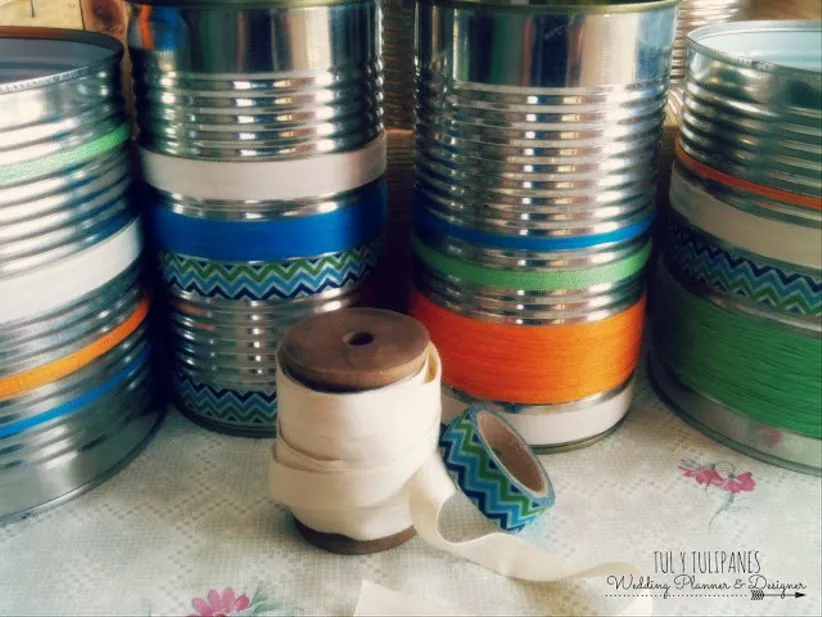 Decorá tu casamiento con latas
