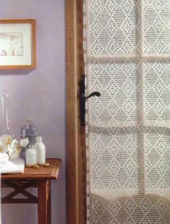 DECORA DECORA: Cortinas de ganchillo.