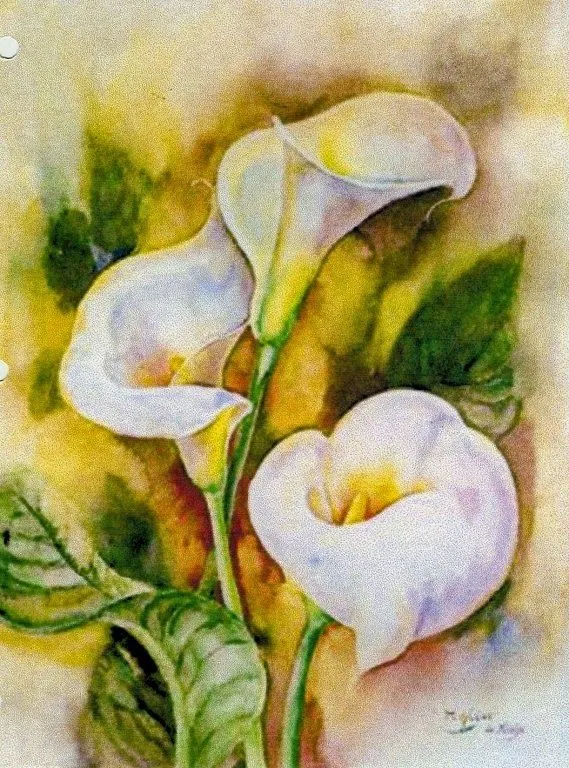 Decora con Flores: Laminas de Calas para decoupage y decoracion 01
