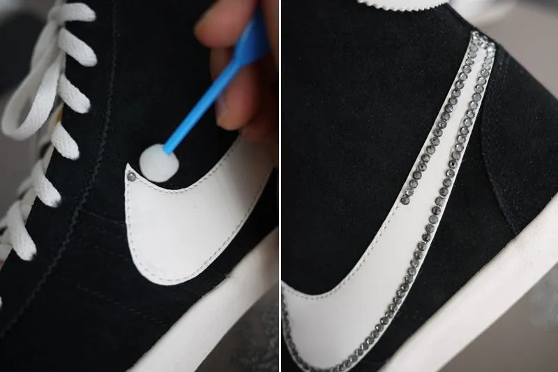 Decora el logo de tus zapatillas con aplicación de cristales ...