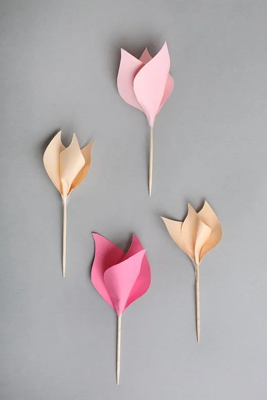 Decora tus Paredes con Tulipanes de Papel | Mundo Manualidades